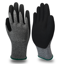 Latex frosted aquatic protective gloves